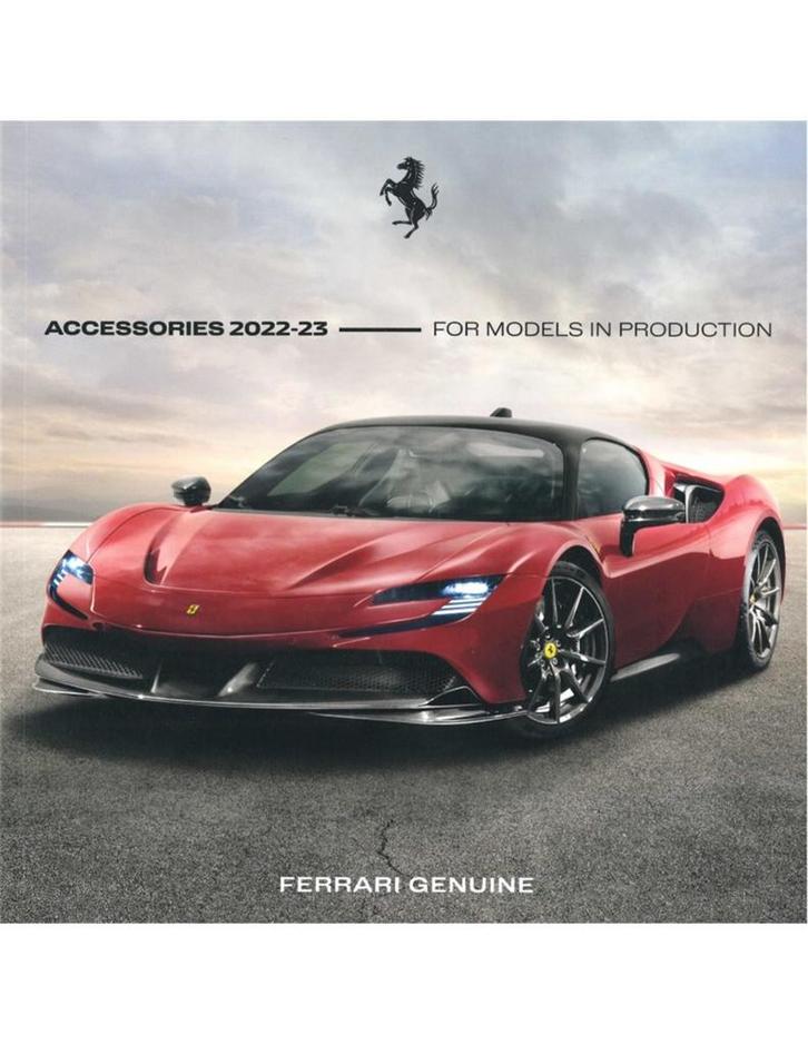 2022/23 FERRARI ACCESSORIES - FOR MODELS IN PRODUCTION, Boeken, Auto's | Folders en Tijdschriften, Ferrari