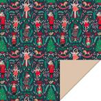HOP - Cadeaupapier 70 cm - X-mas - Nutcracker - Nude, Nieuw