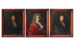 Hyacinthe Rigaud (1659-1743) - Drei Portraits edler Herren, Antiek en Kunst