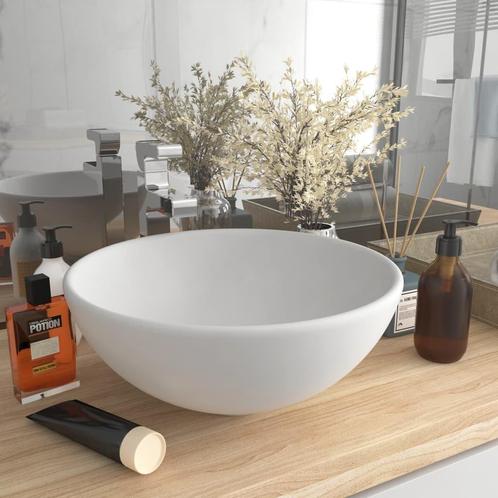 Keramiek Wastafel Rond 32,5cm - Tweedekansje - Luxe Desig..., Doe-het-zelf en Verbouw, Sanitair, Nieuw, Steen, Wastafel, Ophalen of Verzenden