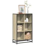 vidaXL Boekenkast 65,5x33x107,5 cm bewerkt hout sonoma, Huis en Inrichting, Kasten | Boekenkasten, Verzenden, Nieuw, Overige houtsoorten