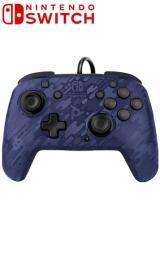 PDP Switch Pro Controller Face off deluxe+ Blue Camo, Spelcomputers en Games, Spelcomputers | Nintendo Switch, Zo goed als nieuw