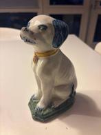 Beeldje, Paar gespiegelde porseleinen hondjes - 18 cm -, Antiek en Kunst