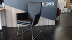 Label Donna fauteuil Refurbished in Zwart leer, Huis en Inrichting, Fauteuils, Zo goed als nieuw