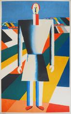 Kasimir Malevitch (1878 -1935) - Homme dans les champs, Antiek en Kunst