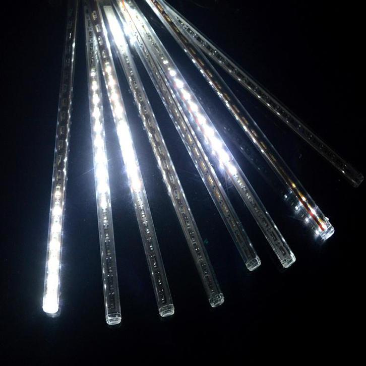 Kerst - LED Meteoorregen Buis - 80 cm - Koel Wit, Diversen, Kerst, Nieuw, Ophalen of Verzenden