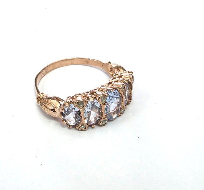 Zonder Minimumprijs - Ring - 9 kt. Roségoud, Zilver -, Sieraden, Tassen en Uiterlijk, Ringen