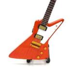 Miniatuur Gibson Explorer gitaar met gratis standaard, Ophalen of Verzenden, Nieuw, Pop, Beeldje of Miniatuur