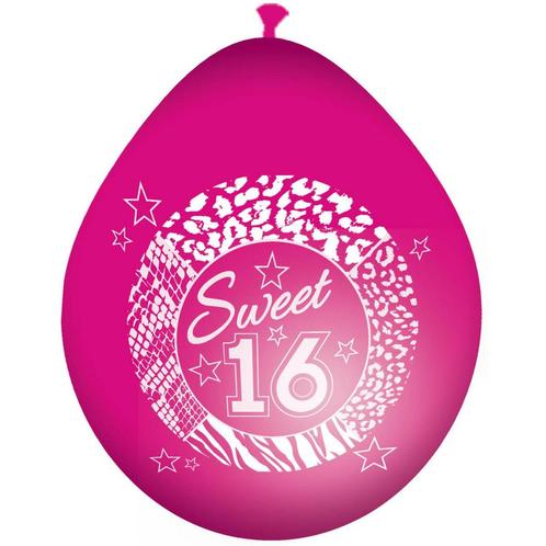 Sweet 16 Ballonnen Roze 30cm 8st, Hobby en Vrije tijd, Feestartikelen, Nieuw, Verzenden