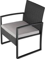 2dekans | tectake® - wicker zitgroep 2x fauteuils met tafel,, Tuin en Terras, Ophalen of Verzenden, Zo goed als nieuw