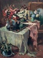 Victor Wagemaekers (1876-1953) - Het atelier met bloemen, Antiek en Kunst, Kunst | Schilderijen | Klassiek