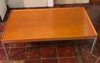 Salontafel - Kersenhout, Staal, Antiek en Kunst, Kunst | Designobjecten
