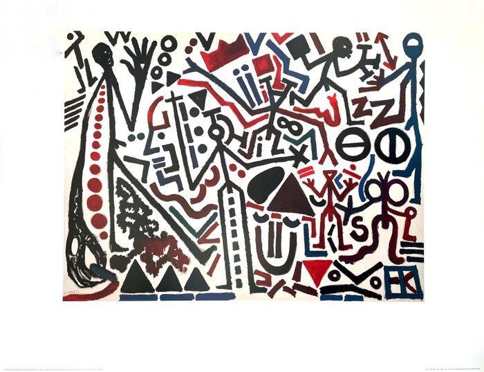 A.R. Penck (after) - Die Zufunkt Des Emigranten - Offset, Antiek en Kunst, Antiek | Meubels | Stoelen en Banken