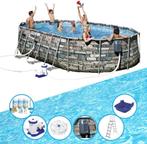 Bestway Zwembad Power Steel Swim Vista  Met accessoires, 120 cm of meer, Verzenden, Ovaal, 300 cm of meer