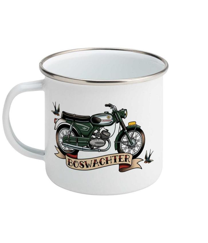 Zündapp Boswachter emaille mok 517, Verzamelen, Automerken, Motoren en Formule 1, Motoren, Nieuw, Verzenden