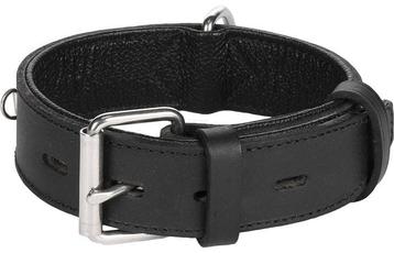 Halsband Gevoerd Breed Seattle Zwart - Maat S, M | 34-44cm beschikbaar voor biedingen