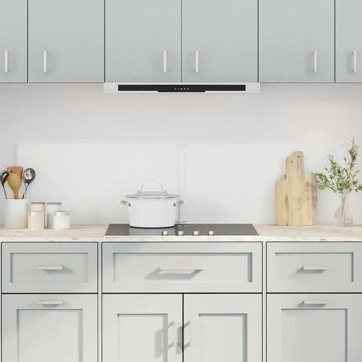 vidaXL Spatschermen keuken 2 st 80x50 cm gehard glas, Huis en Inrichting, Keuken | Keukenbenodigdheden, Nieuw, Verzenden