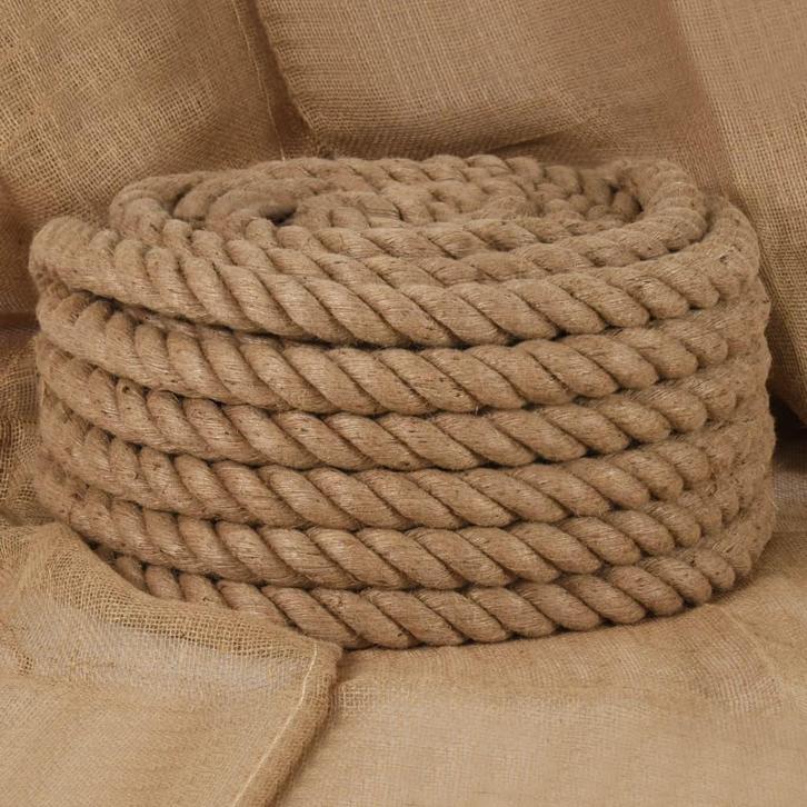 vidaXL Touw 5 m lang 36 mm dik jute, Doe-het-zelf en Verbouw, IJzerwaren en Bevestigingsmiddelen, Nieuw, Verzenden