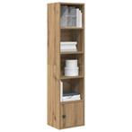 vidaXL Boekenkast 31x24x127 cm bewerkt hout artisanaal, Huis en Inrichting, Kasten | Boekenkasten, Verzenden, Nieuw, Overige houtsoorten