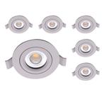 Set van 6 LED downlighters | Inbouw | 5 watt dimbaar | Dim t, Verzenden, Nieuw