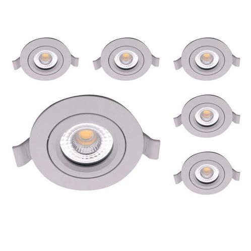 Set van 6 LED downlighters | Inbouw | 5 watt dimbaar | Dim t, Huis en Inrichting, Lampen | Plafondlampen, Nieuw, Verzenden