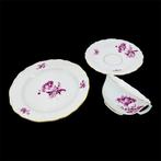 Meissen - Theeservies (3) - 3-teiliges Teegedeck, Blume