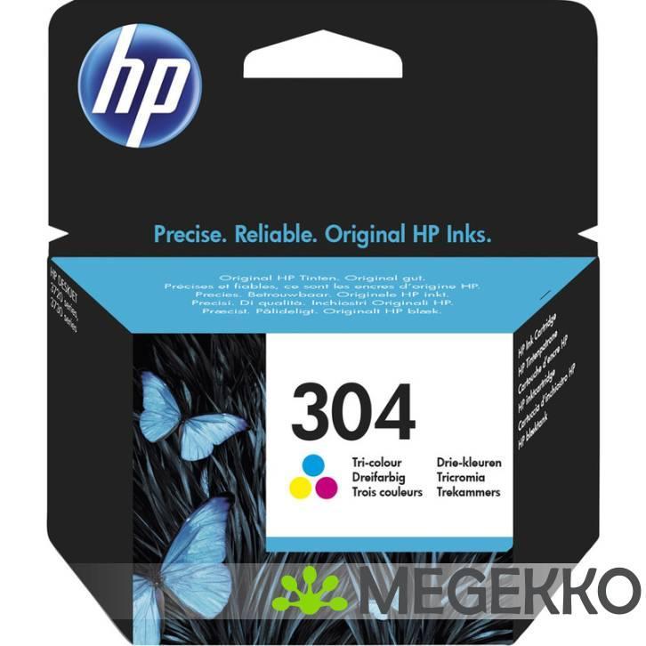 HP 304 Tri-Colour Original Standard Capacity Ink Cartridge, Computers en Software, Printerbenodigdheden, Nieuw, Verzenden