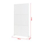 Scheidingswand Kekan wit 200x100x50 cm casa.pro, Huis en Inrichting, Woonaccessoires | Kamerschermen, Verzenden, Nieuw