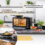 Mini oven - Vrijstaand - 60 Liter - 3400W - Zwart - TZS, Witgoed en Apparatuur, Verzenden, Zo goed als nieuw