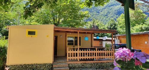 Chalet meer Lugano te huur 5 pers Madrid 18 met 2 badkamers, Vakantie, Campings, Aan meer of rivier, In bergen of heuvels, In bos