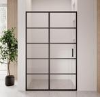 Douchewand Calgary 120 x 190 cm Zwart Belijning Glas 8 mm, Verzenden, Nieuw, Douche