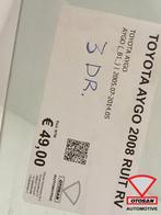 Toyota Aygo 3DRS 2008 Ruit Raam Portier Deur Rechts Voor, Ophalen, Gebruikt, Toyota