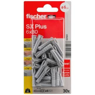 Spreidplug | Fischer | 30 stuks (6x30), Doe-het-zelf en Verbouw, IJzerwaren en Bevestigingsmiddelen, Nieuw, Verzenden