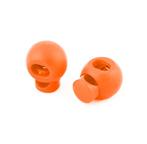 Bevestigingsclip met veer - Enkel gat - 16mm bol - Oranje, Ophalen of Verzenden, Nieuw