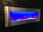 Wand / muur aquarium, RVS, LED en 5 jaar garantie ! NIEUW !