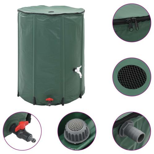 vidaXL Regenton inklapbaar met tap 1350 L, Tuin en Terras, Tuinslangen, Nieuw, Verzenden