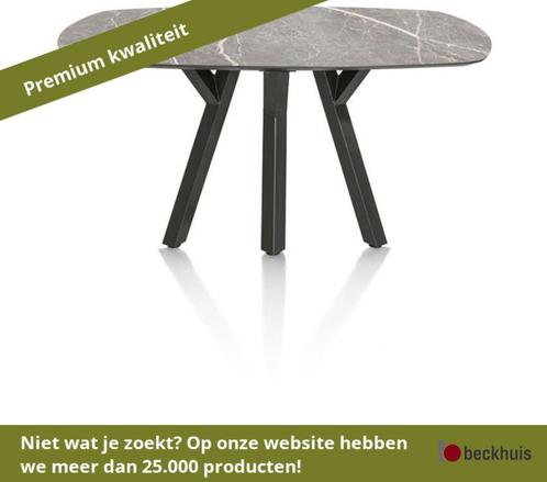 XOOON Minato eetkamertafel ovaal HPL/metaal - Lichtgrijs, Tuin en Terras, Tuintafels, Nieuw, Ophalen of Verzenden