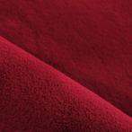 Rond Wasbaar Vloerkleed | Pouffy | Uni | Rood | 200x200 cm, Huis en Inrichting, Stoffering | Tapijten en Kleden, Verzenden, Nieuw