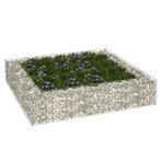 vidaXL Gabion plantenbak verhoogd 100x100x20 cm, Tuin en Terras, Bloembakken en Plantenbakken, Minder dan 30 cm, 100 cm of meer