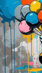 LuisonArt - Topolino Arcobaleno - XXL