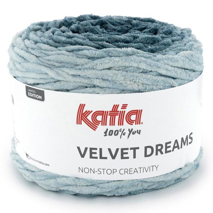 Katia Velvet Dreams - 107 Olieverf - Chenille Garencake me, Hobby en Vrije tijd, Breien en Haken, Ophalen of Verzenden