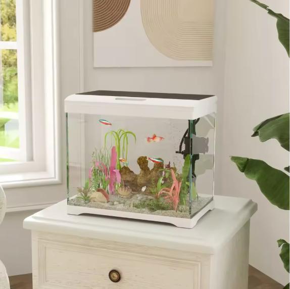 Aquarium 17L met LED en Filter –Compact Tropisch Aquarium, Dieren en Toebehoren, Vissen | Aquaria en Toebehoren, Nieuw, Verzenden