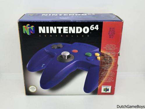 Nintendo 64 / N64 - Controller - Blue - Boxed - EUR, Spelcomputers en Games, Spelcomputers | Nintendo 64, Gebruikt, Verzenden