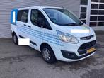 Ford Transit Custom 2.2 TDCI Trend DC Dubbel Cabine EXPORT 6, Euro 5, Stof, Gebruikt, Wit