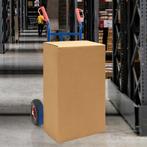 vidaXL Handtrolley Blauw en Rood 57 x 46 x 113 cm Staal, Doe-het-zelf en Verbouw, Gereedschap | Overige machines, Verzenden, Nieuw