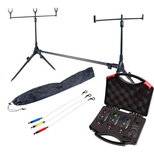 Complete Ultimate Rod Pod + Beetmelder Set, Watersport en Boten, Hengelsport | Algemeen, Nieuw, Verzenden