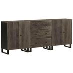 vidaXL 3-delige Dressoirs 60x33x75 cm massief mangohout, Verzenden, Nieuw