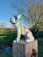 Beeld, sitting French bulldog artistically finished