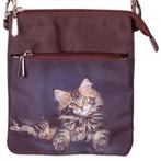 Schoudertasje Noorse boskat NIEUW, Ophalen of Verzenden, Nieuw, Bruin