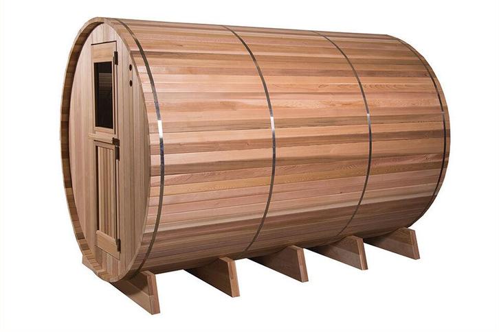 Barrelsauna 300 x 213 cm - Rustic Red Cedar, Tuin en Terras, Zwembad-toebehoren, Verzenden